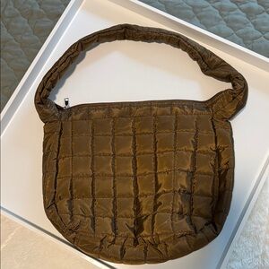 Brown Quilted Women's Bag